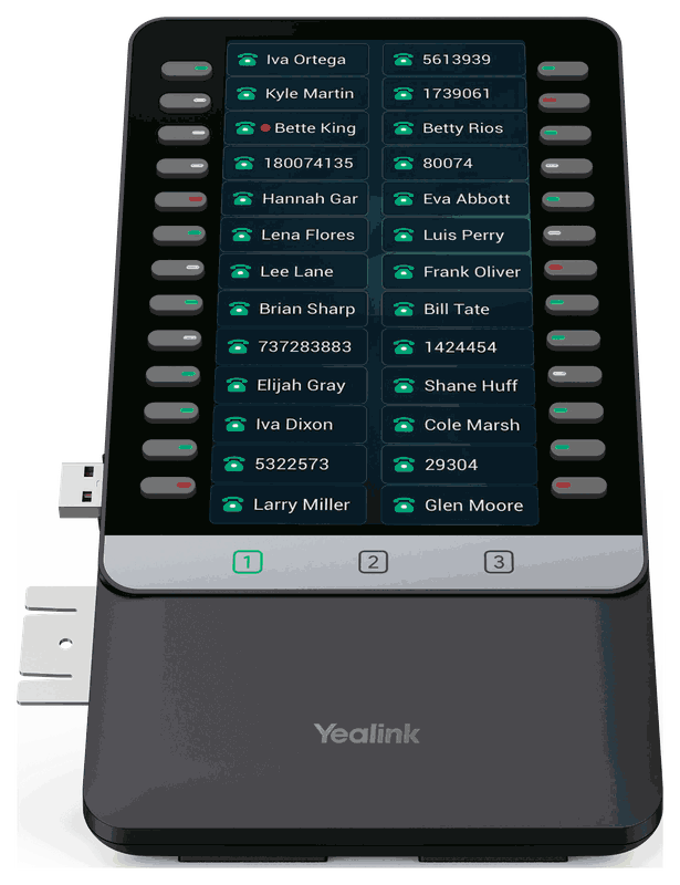 Yealink EXP55 Colour-Screen Expansion Module Side Car for Yealink T88W Pro Business Desktop Phones
