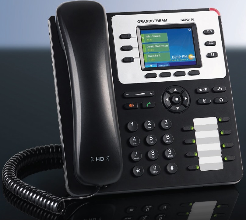 Grandstream GXP2130 3-Line IP Phone with LCD Display